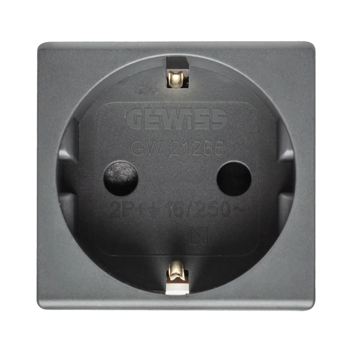 PRIZA SCHUKO 2M 16A NEGRU SYSTEM - GEWISS | GW21265 [1]