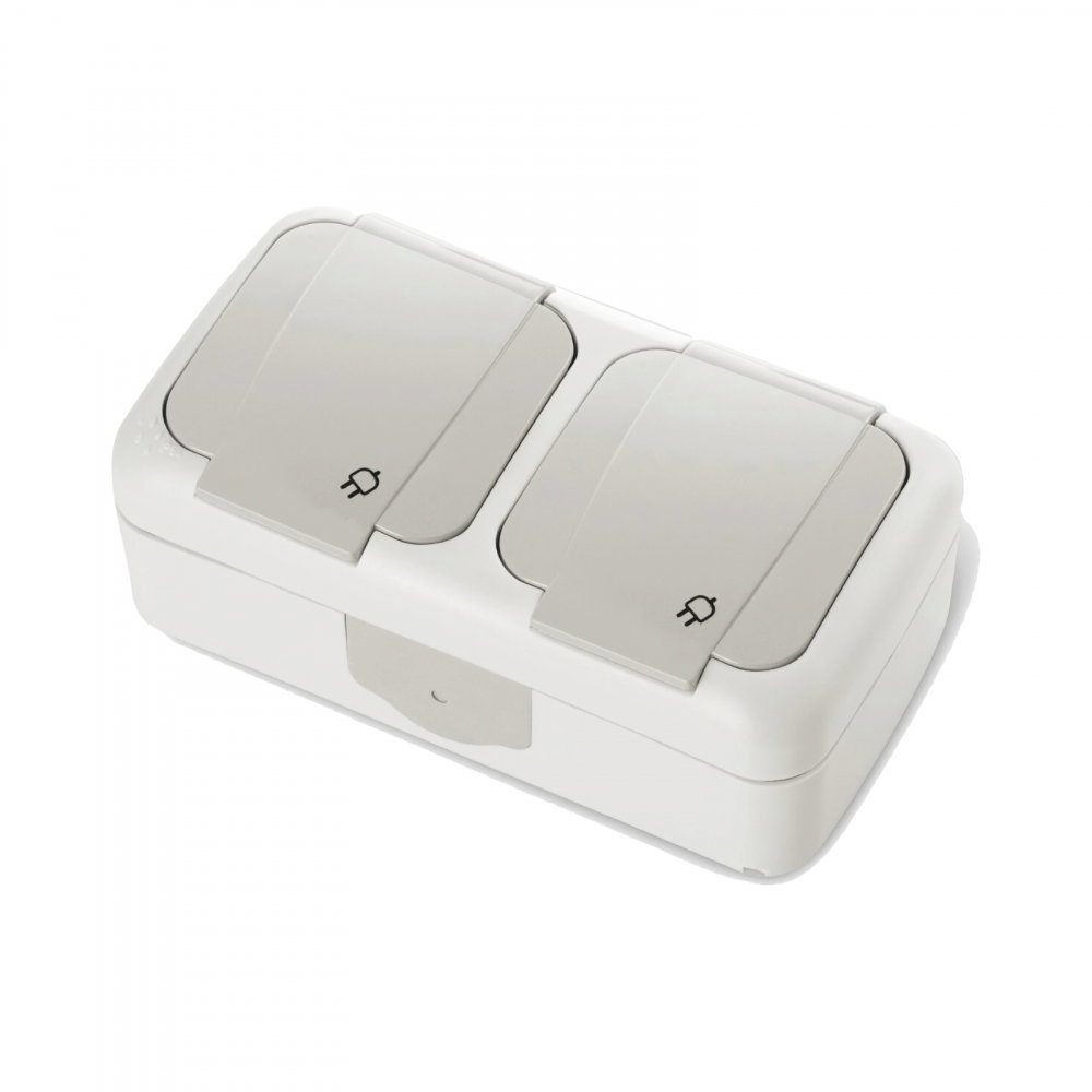 Priza Schuko dubla cu capac Palmiye Viko by Panasonic [1]
