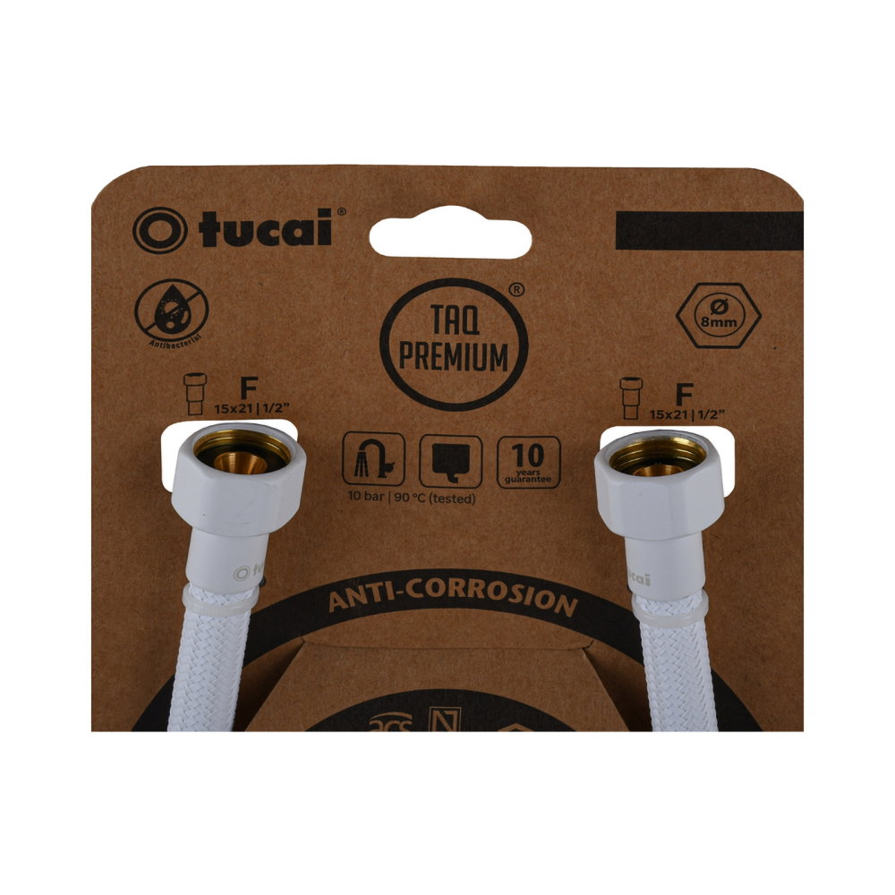 Racord apa Premium 1/2" x 1/2" alb L= 400 mm Tucai [2]