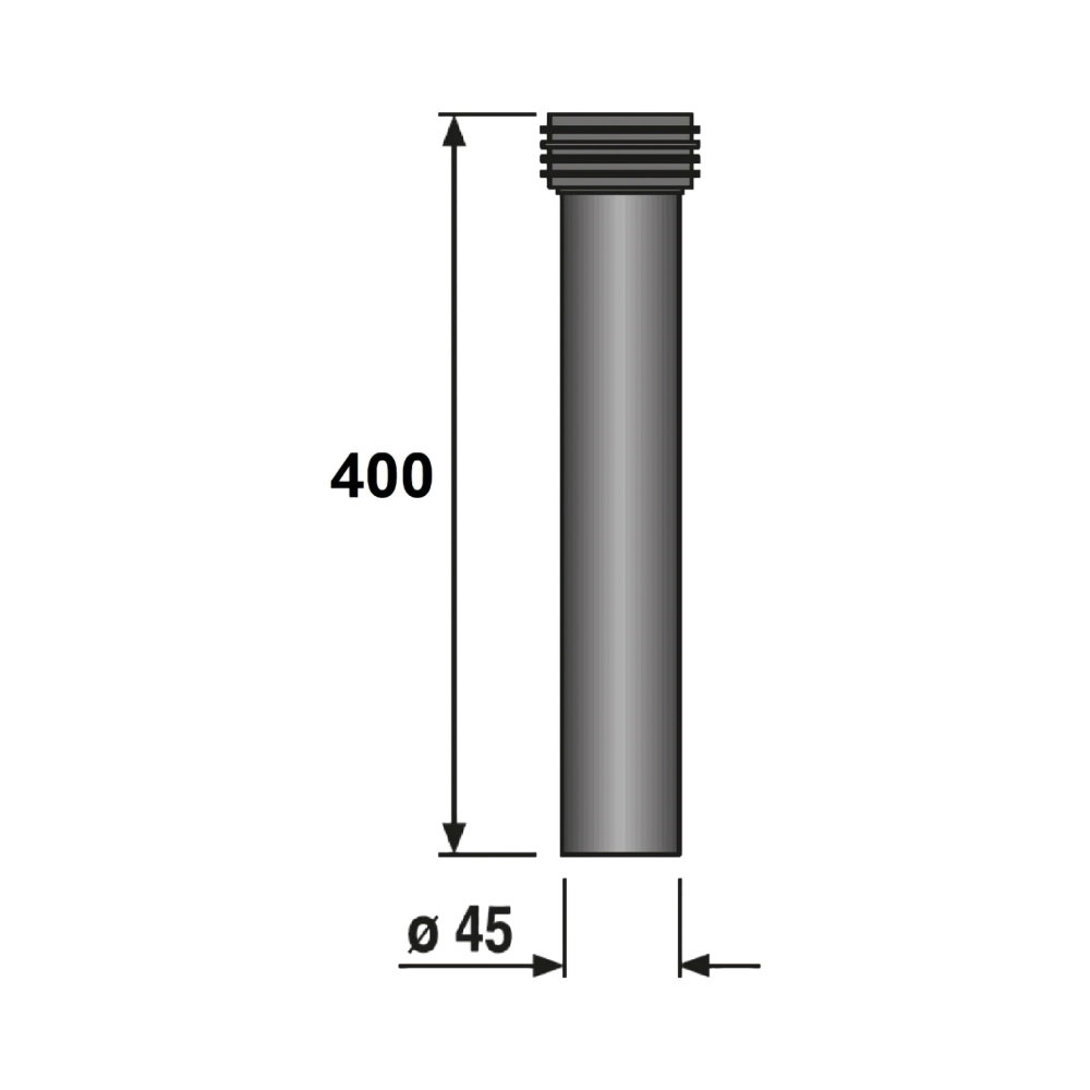 Racord WC alimentare apa, L=400 mm Sanit Roca [2]