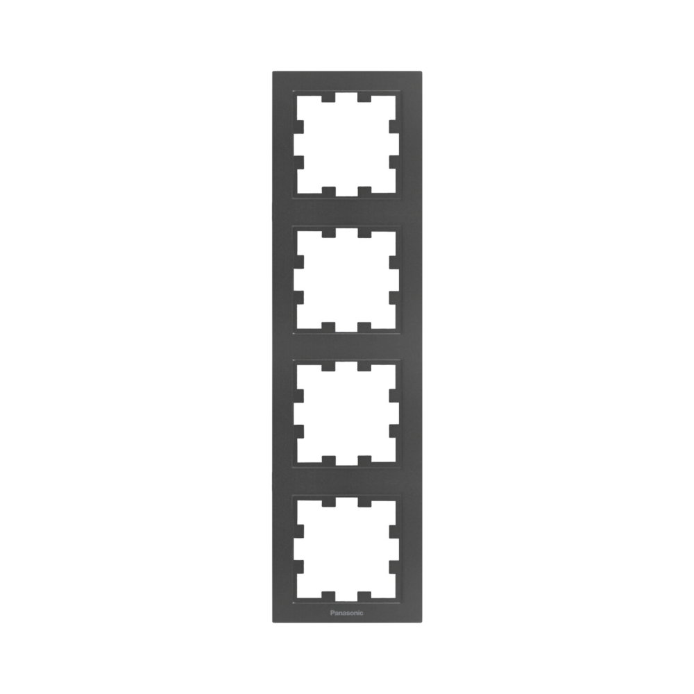 Rama priza 4 module verticala Karre Plus 55 Fumuriu [1]