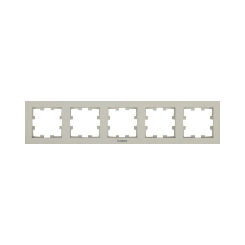 Rama priza 5 module orizontala Karre Plus 55 Soft Touch Sandstone [1]