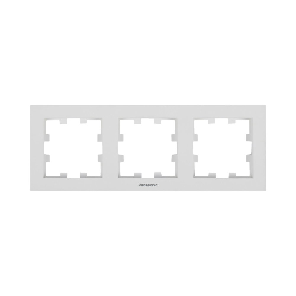 Rama priza tripla orizontala Karre Plus 55 Soft Touch Seashell [1]