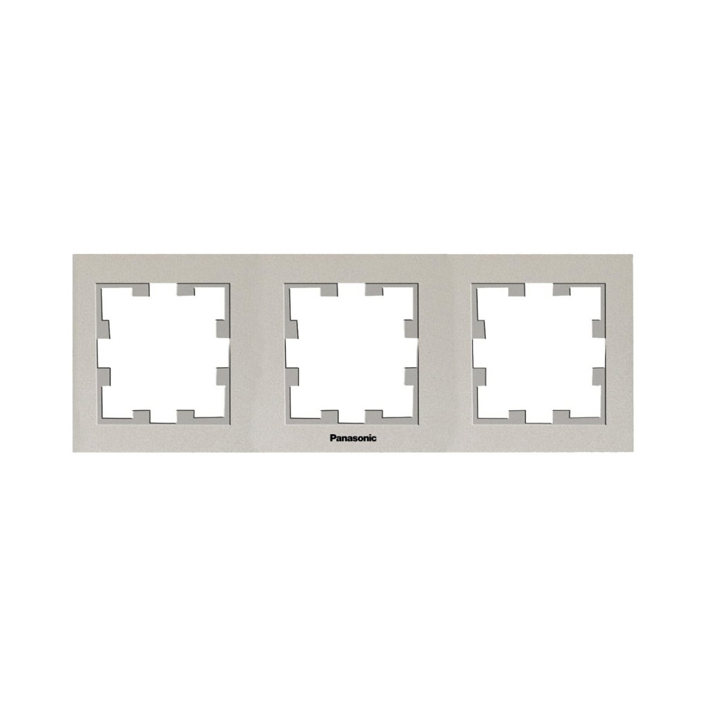 Rama priza tripla orizontala Karre Plus 55 Bronz [1]