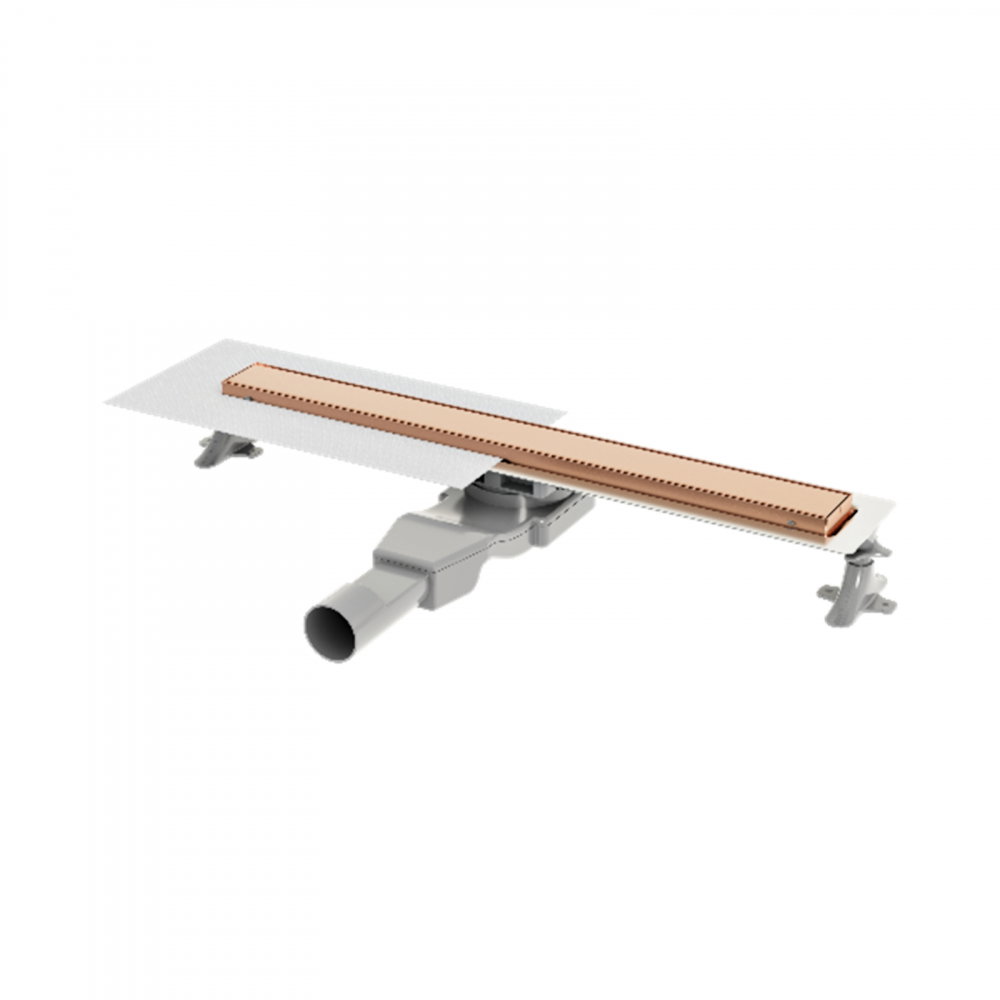 Rigola de dus 600 mm Linear bronz periat Wirquin [1]