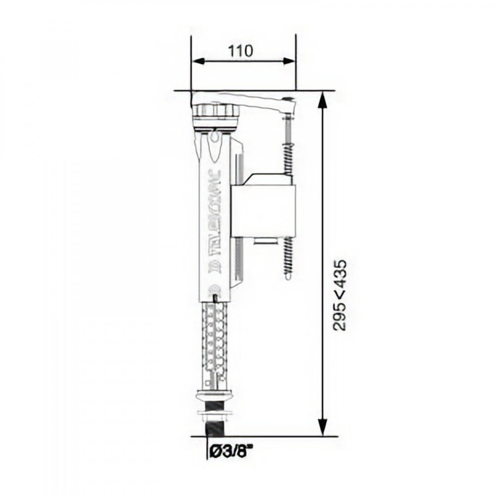 Robinet flotor 3/8 alimentare laterala Jollyfill Wirquin [2]