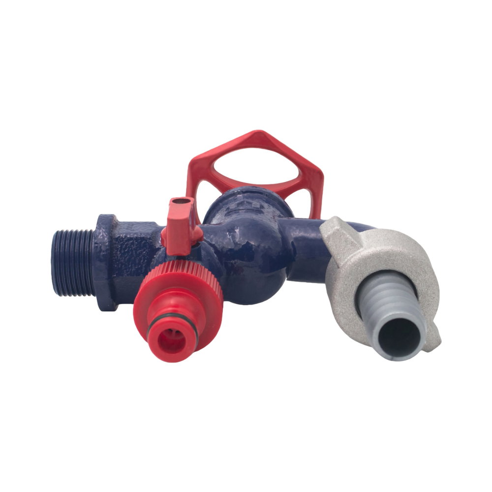 Robinet fonta dublu serviciu cu doua iesiri 3/4" SLK [2]
