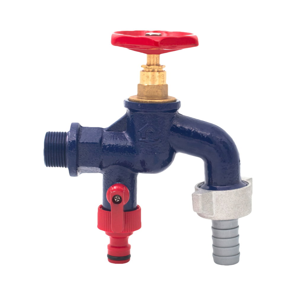 Robinet fonta dublu serviciu cu doua iesiri 3/4" SLK [1]