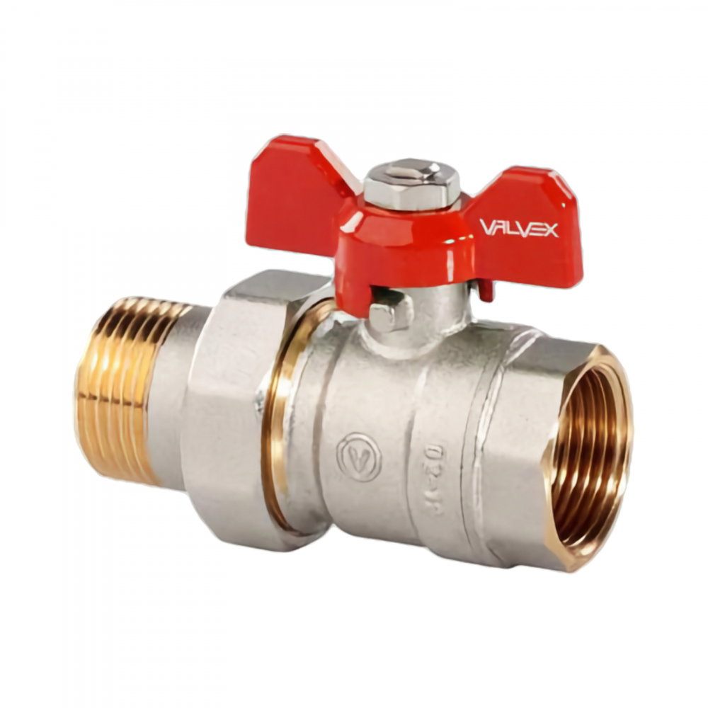Robinet sferic olandez, cu presetupa si fluture de aluminiu 1/2" Oro Valvex [1]