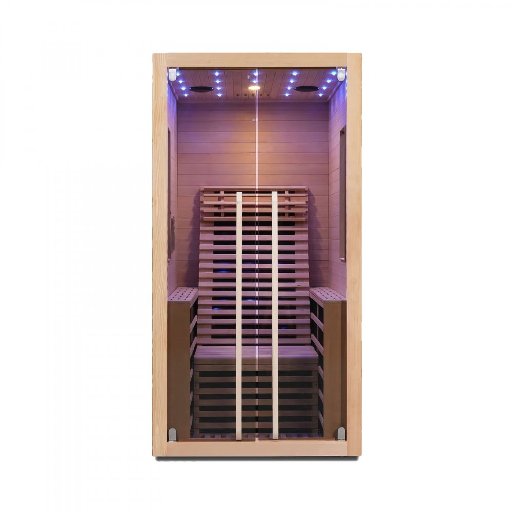 Sauna uscata cu incalzitor de carbon-magneziu, 100 x 130 x 195 cm, Carbon 1 Sanotechnik [4]