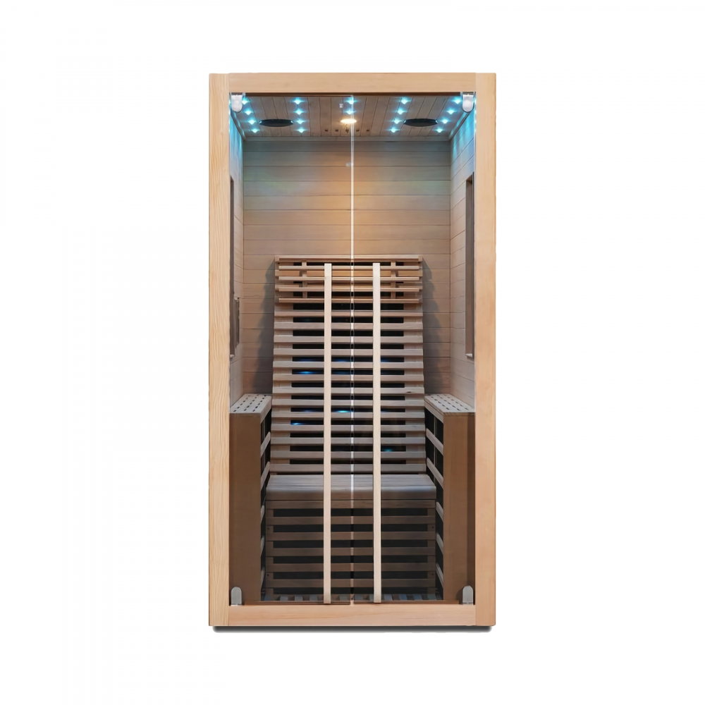 Sauna uscata cu incalzitor de carbon-magneziu, 100 x 130 x 195 cm, Carbon 1 Sanotechnik [1]