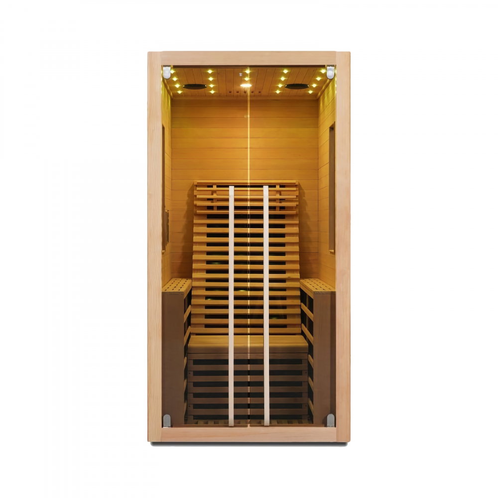 Sauna uscata cu incalzitor de carbon-magneziu, 100 x 130 x 195 cm, Carbon 1 Sanotechnik [2]