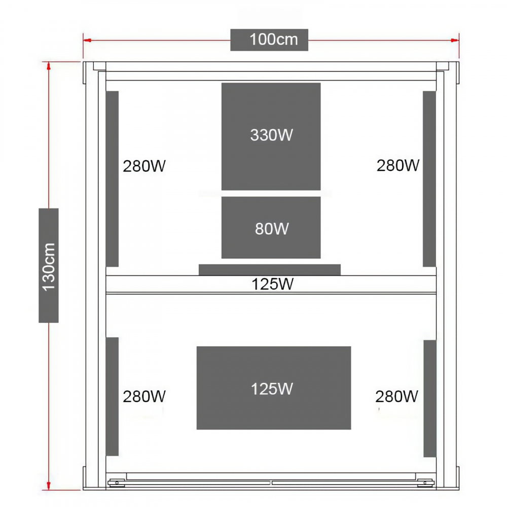 Sauna uscata cu incalzitor de carbon-magneziu, 100 x 130 x 195 cm, Carbon 1 Sanotechnik [10]