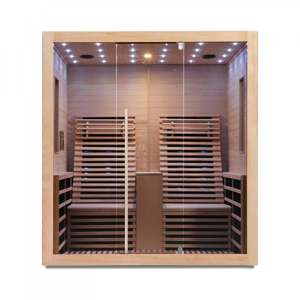 Sauna uscata cu incalzitor de carbon-magneziu, 180 x 150 x 195 cm, Carbon 2 Sanotechnik [1]