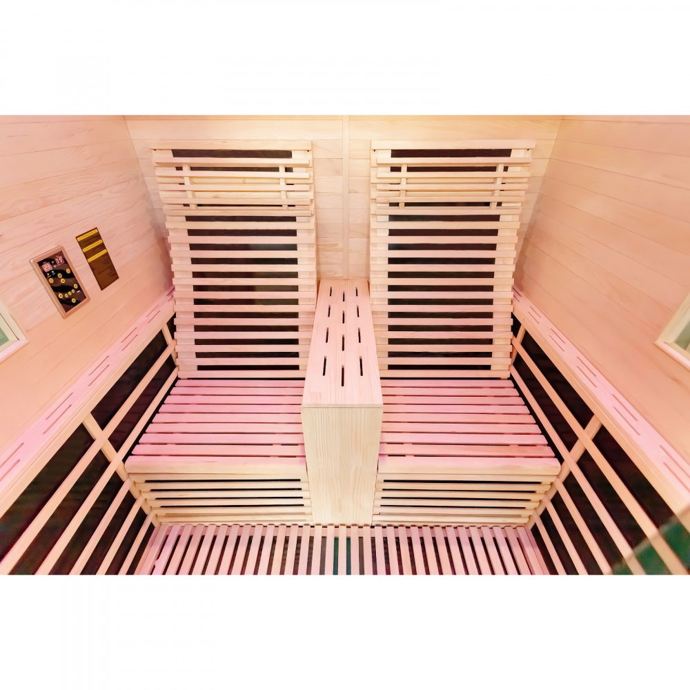 Sauna uscata cu incalzitor de carbon-magneziu, 180 x 150 x 195 cm, Carbon 2 Sanotechnik [2]