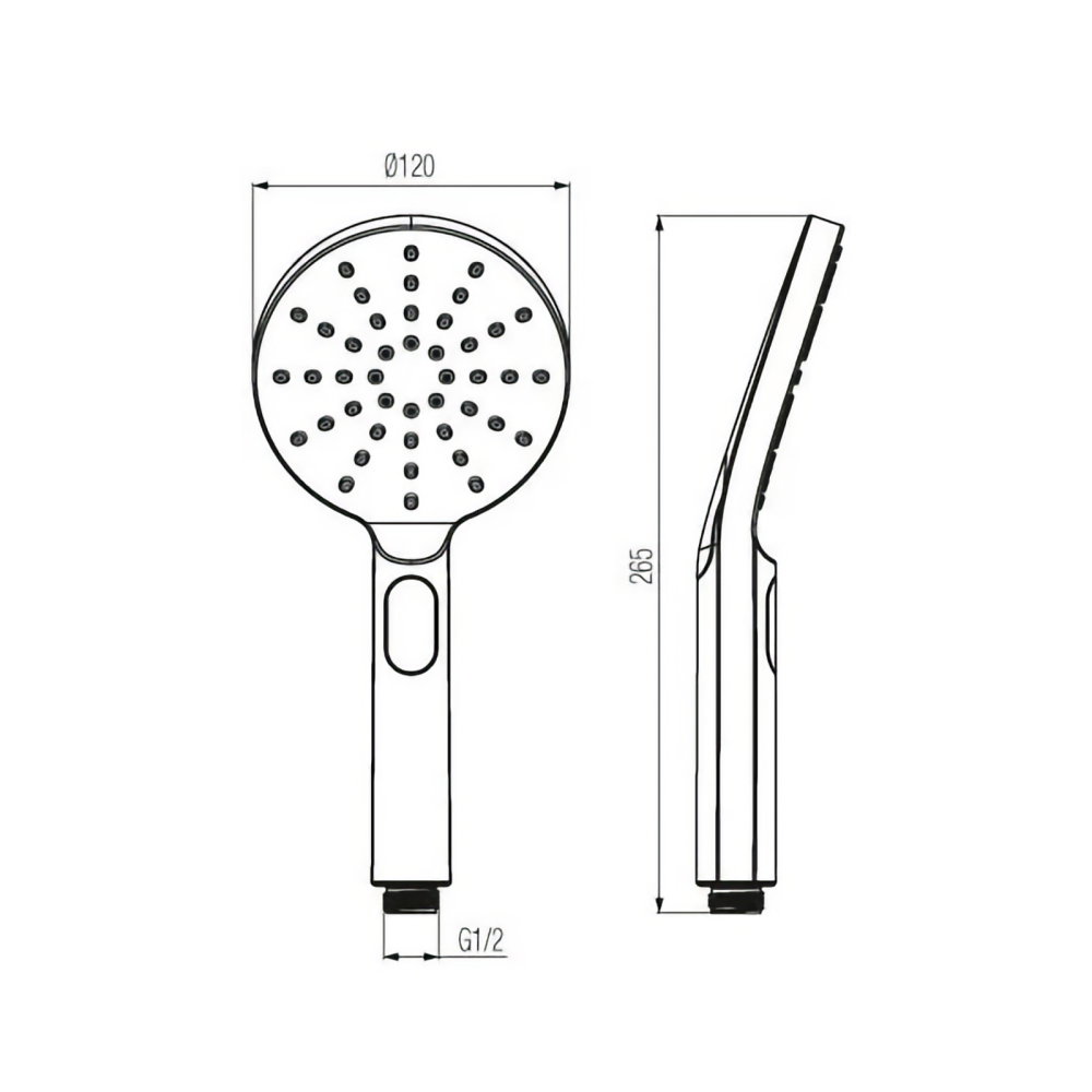 Set de dus cu punct, 3 functii ROUND Black Valvex [2]
