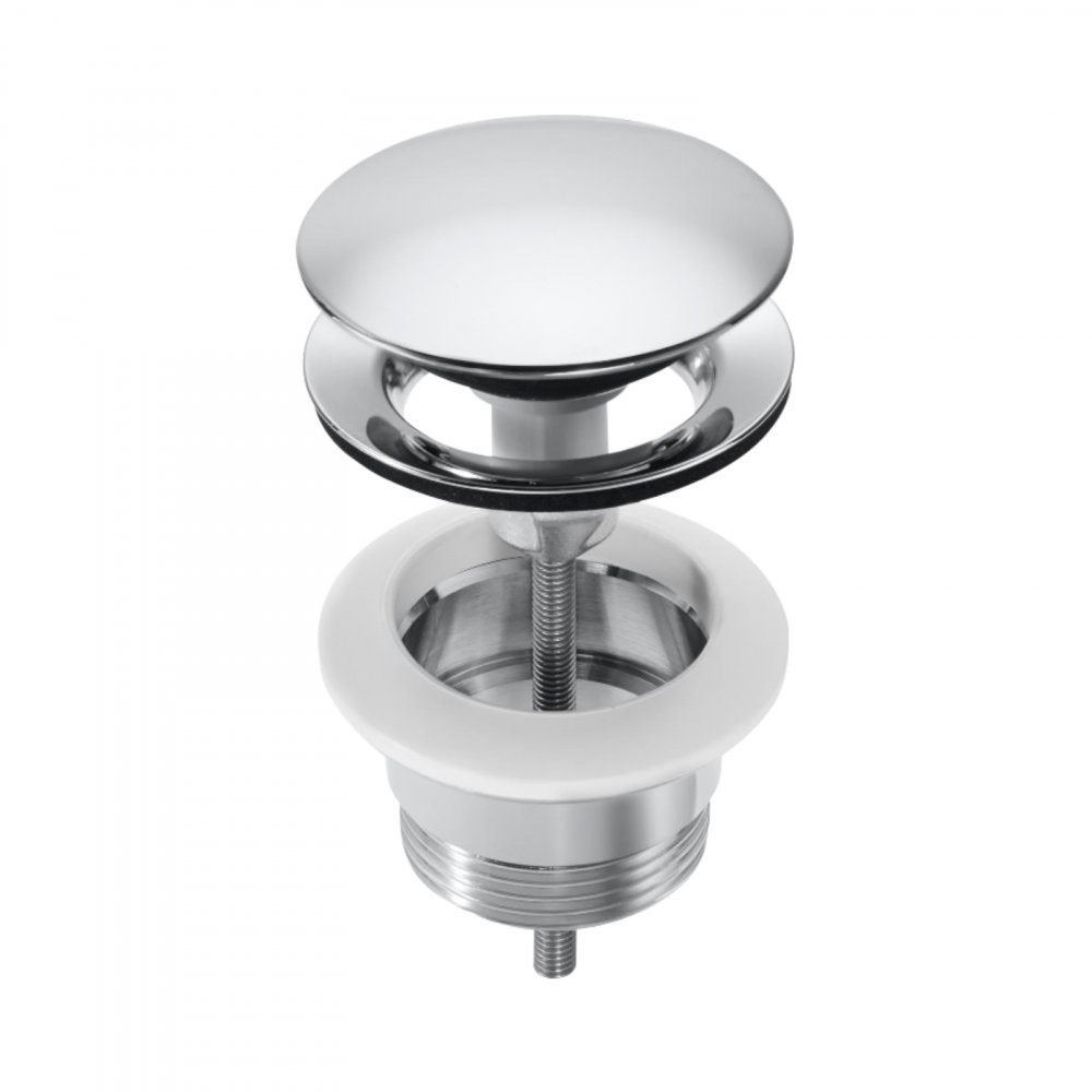 Sifon lavoar cu ventil click-clack crom Aqua Roca [1]