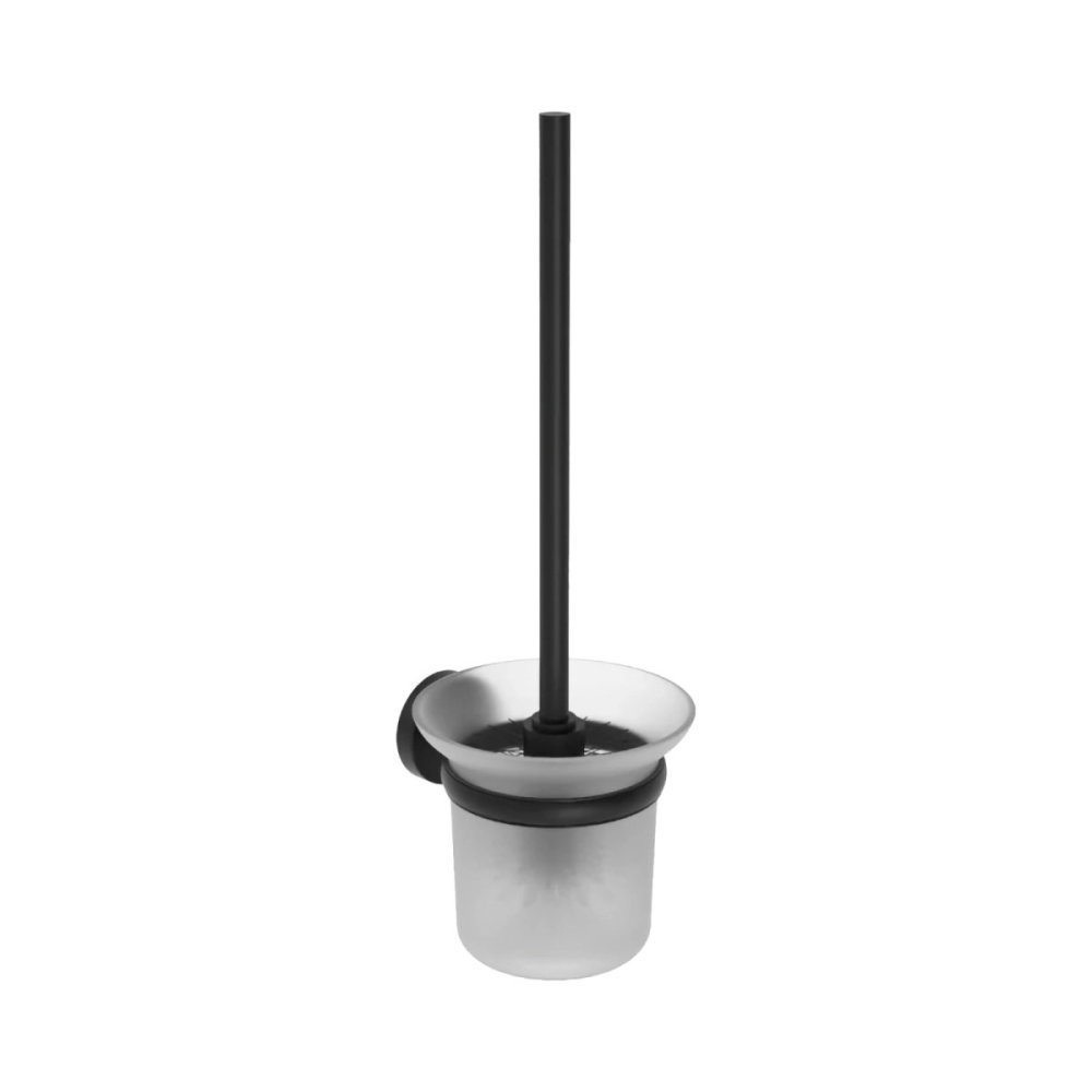 Perie WC cu suport Iobagno Alfa AC1514BK negru mat [1]