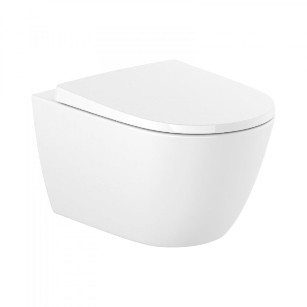 Vas WC suspendat din portelan, Rimless, cu evacuare orizontala ONA Roca [1]