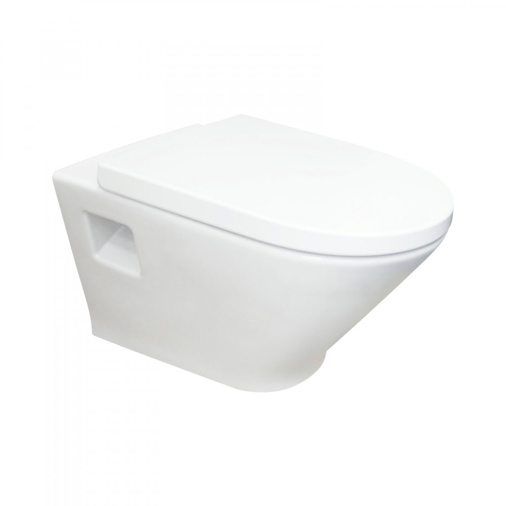 Vas WC Rimless, suspendat, evacuare orizontala The Gap Roca [1]