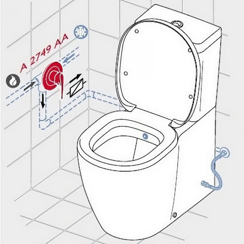 Vas WC CONNECT BTW cu funtie de bideu 66.5 x 36.5 cm Ideal Standard [7]