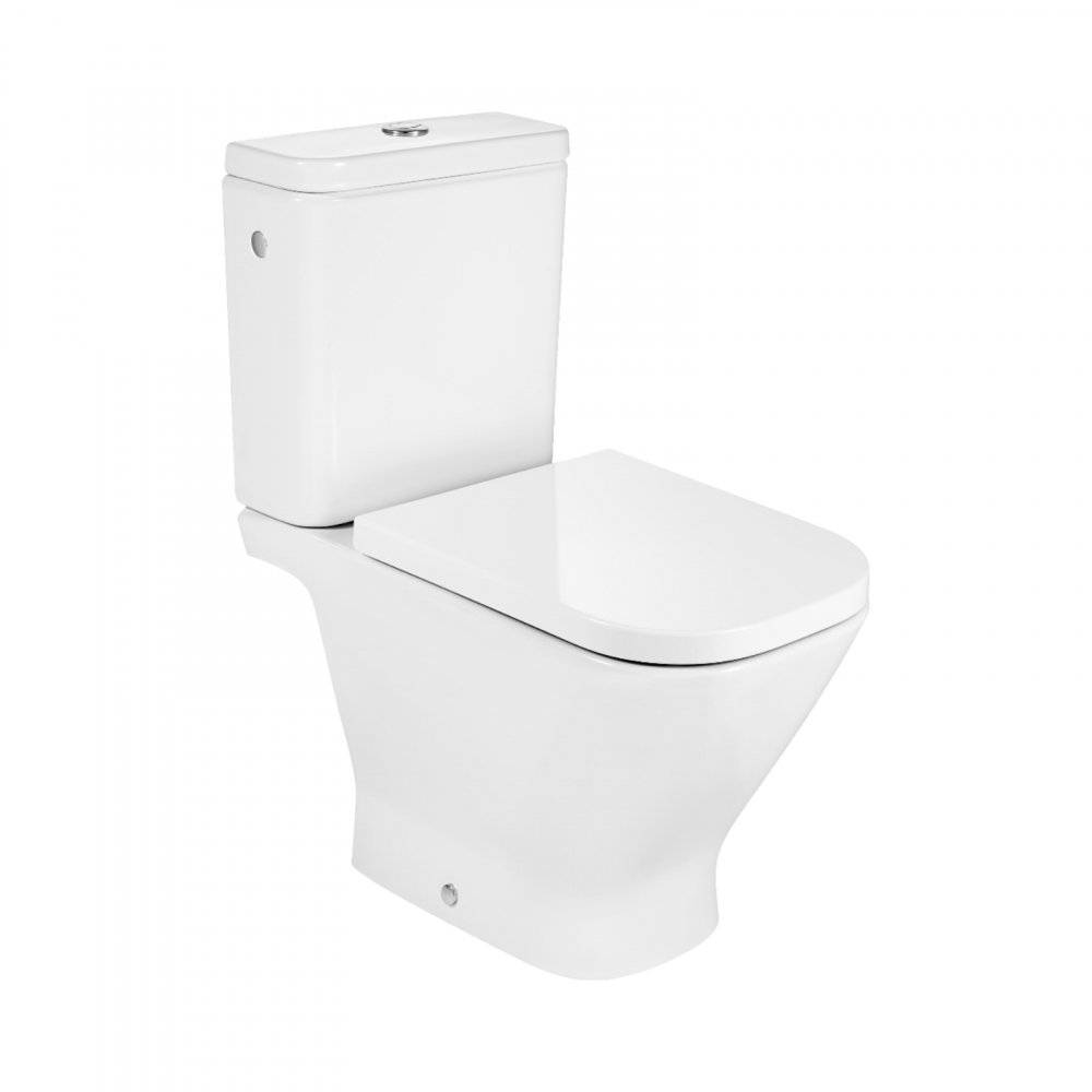 Vas WC pe pardoseala, Rimless, evacuare dubla The Gap Roca [1]