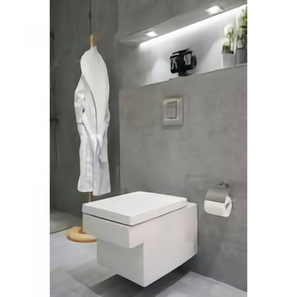Vas WC Grohe Cube Ceramic, suspendat, Rimless, TripleVortex, PureGuard alb [4]
