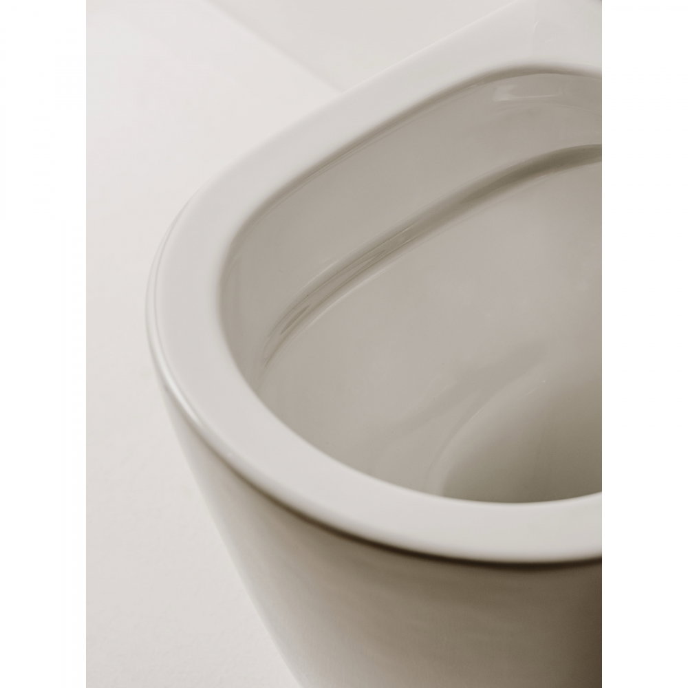 Vas WC suspendat din portelan, Rimless, cu evacuare orizontala ONA Roca [4]
