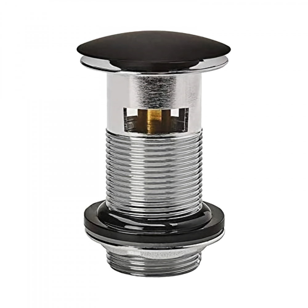 Ventil cu preaplin, quick clack, L 75 mm, negru mat, metalic WIRQUIN [1]