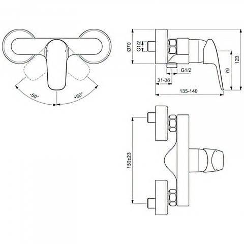 Baterie dus CERAFLEX Ideal Standard [3]