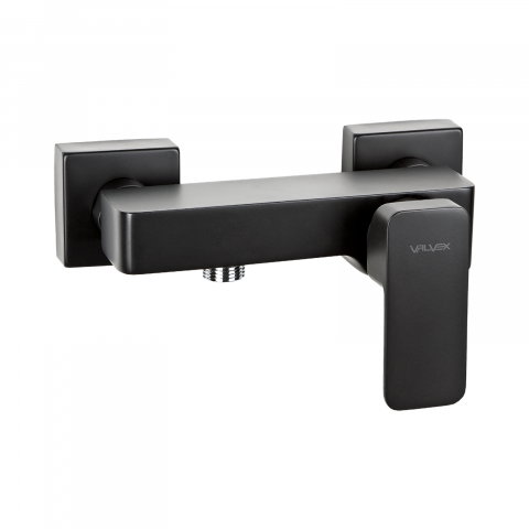 Baie - Baterie pentru dus cu montaj pe perete LOFT Black Valvex