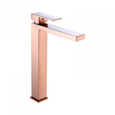 Baie - Baterie stativa inalta pentru lavoar ARS Satin Copper Valvex