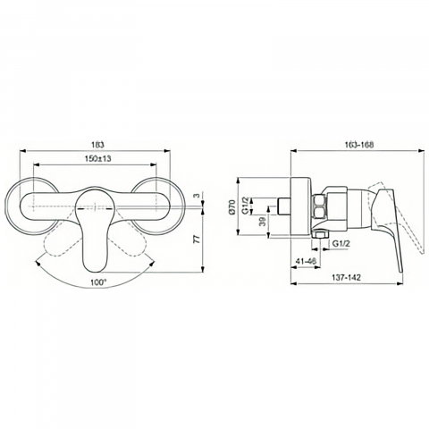 Baterie dus Cerabase Ideal Standard [3]