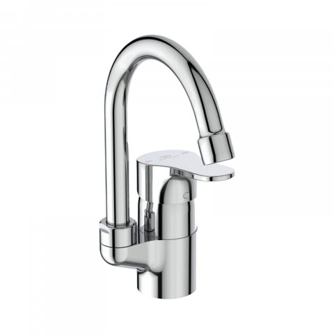 Baterii lavoar - Baterie pentru lavoar cu pipa tubulara inalta CERABASE Crom Ideal Standard