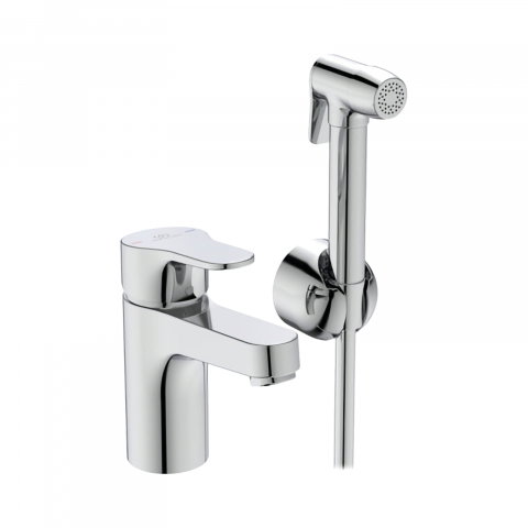 Baterii lavoar - Baterie pentru lavoar H80 cu dus igienic CERABASE Crom Ideal Standard