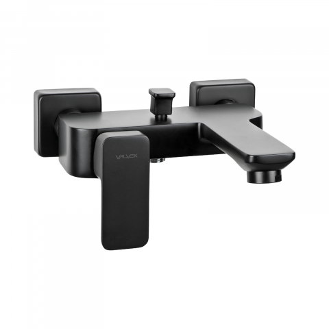 Baie - Baterie pentru cada si dus cu montaj pe perete LOFT Black Valvex