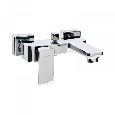 Baie - Baterie pentru cada si dus cu montaj pe perete LOFT Chrome Valvex