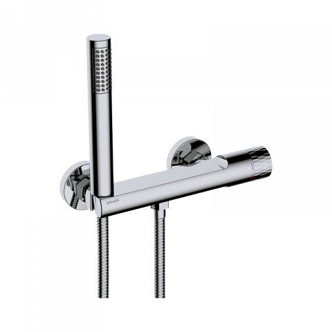 Baie - Baterie pentru dus cu montaj pe perete DECOR Chrome Valvex