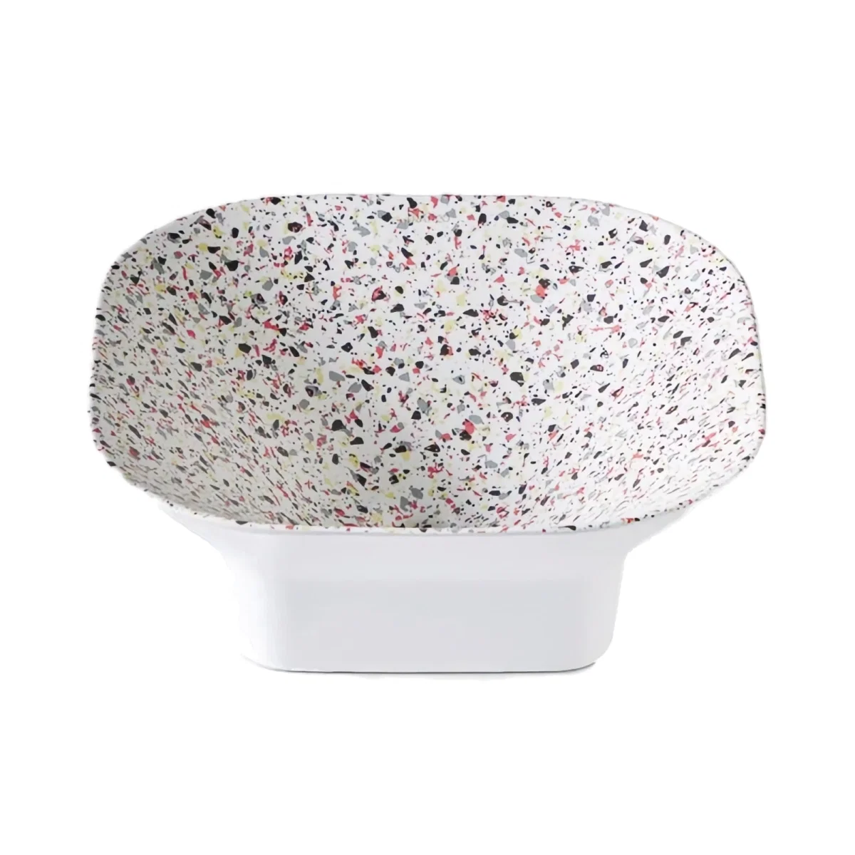 Baie - Lavoar pe blat Bathco ASPEN SQUARE TERRAZZO COLORS 380x380x140 mm