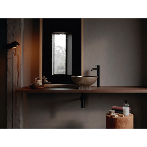 Lavoar pe blat Bathco DOBRA BLACK AGED 380x180 mm [1]