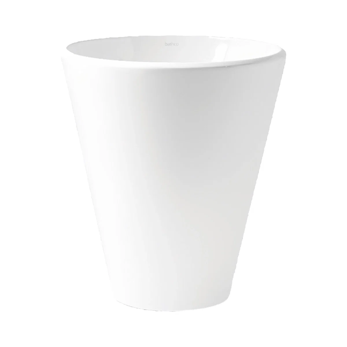 Baie - Lavoar pe blat Bathco HEKLA din portelan alb 400x450 mm