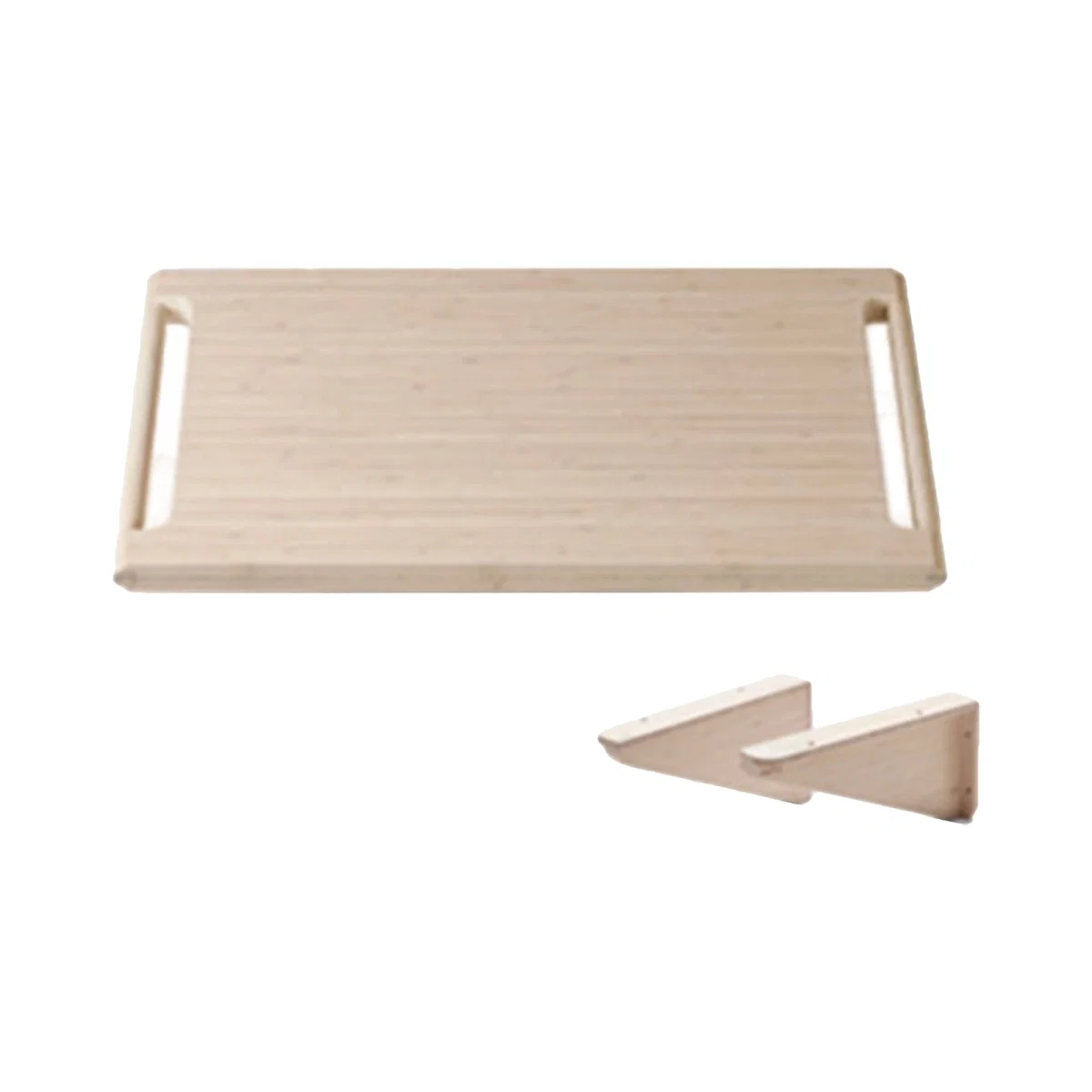 Baie - Blat pentru lavoar Bathco MEKONG din bambus 800x450x40 mm