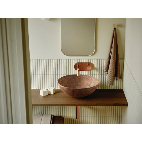 Lavoar pe blat Bathco NEW LYS TIERRA 400x150 mm [1]