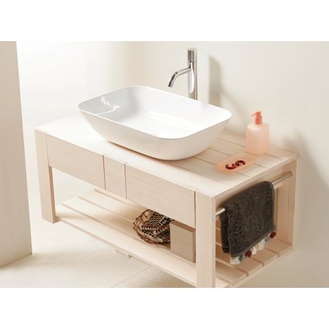 Mobilier baie Bathco PALLET CABINET 80 din lemn 800x500x430 mm [2]