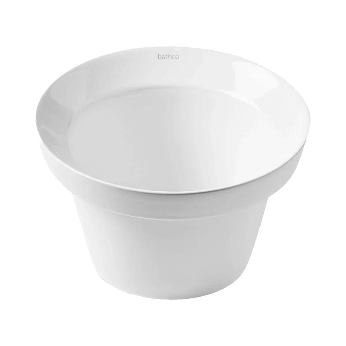 Baie - Lavoar pe blat Bathco RUAN din portelan alb 320x200 mm