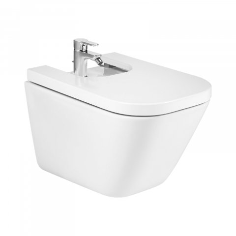 Baie - Bideu suspendat din portelan The Gap 350 x 540 x 400 mm Roca
