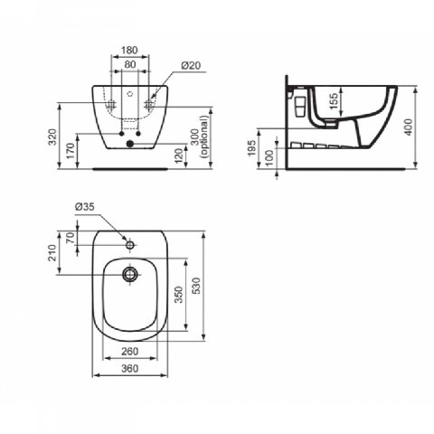 Bideu suspendat Tesi Ideal Standard [4]