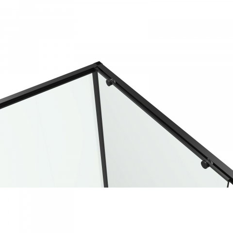 Cabina de dus dreptunghiulara INFINITY 120 x 80 x 200, finisaj negru mat, usa culisanta, sticla 6 mm Belform [4]