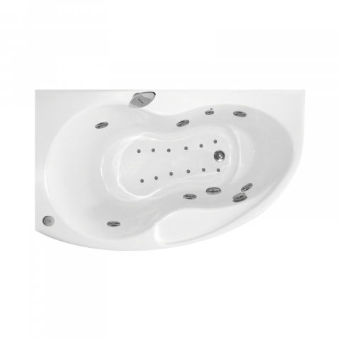 Baie - Cada de baie asimetrica dreapta KONI Duo Tronic 156 x 90 x 50 cm Belform