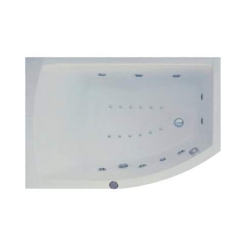 Baie - Cada de baie asimetrica dreapta MAGNUS Duo Light 160 x 115 x 80 cm Belform